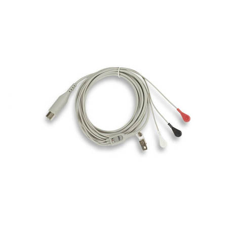 ZOLL REPLACEMENT 3-LEAD ECG PATIENT CABLE (12 FT) 8000-0025